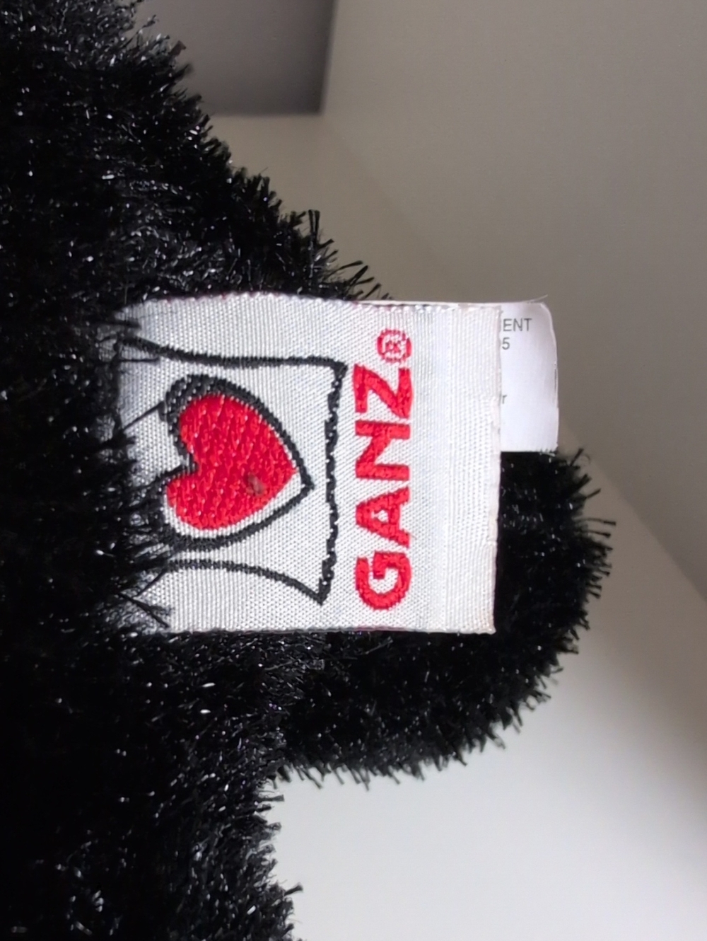 💜2/$20💜 Webkinz Black Cat Collectible Plush Ganz No Code Y2K - Picture 6 of 6